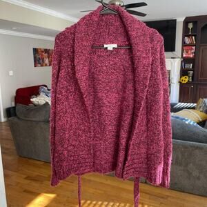 Soft and cozy burgundy cardigan
